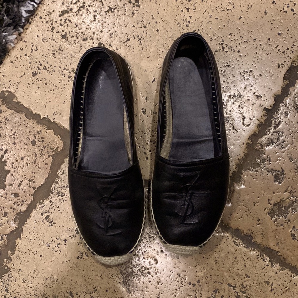 Saint Laurent black espadrille